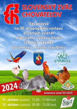 30. výstava drobných zvierat - Plagát