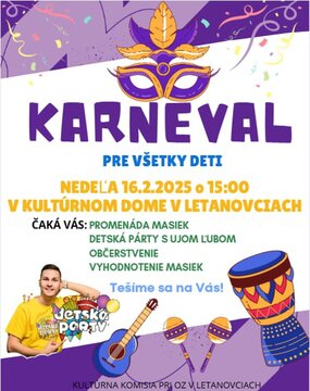 Fašiangový karneval - Plagát