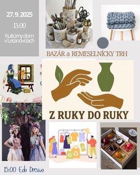 Bazár a remeselný trh - Z ruky do ruky - Plagát