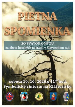 Pietna spomienka na Kláštorisku - Plagát